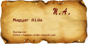 Magyar Aida névjegykártya