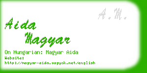 aida magyar business card